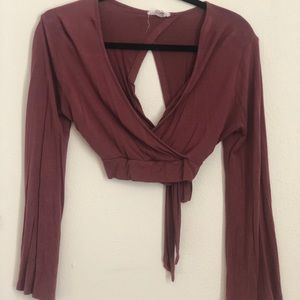 Mauve crop top